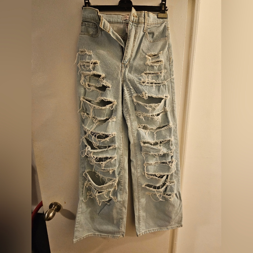 Vibrant MIU (US) Light Blue Denim Jeans